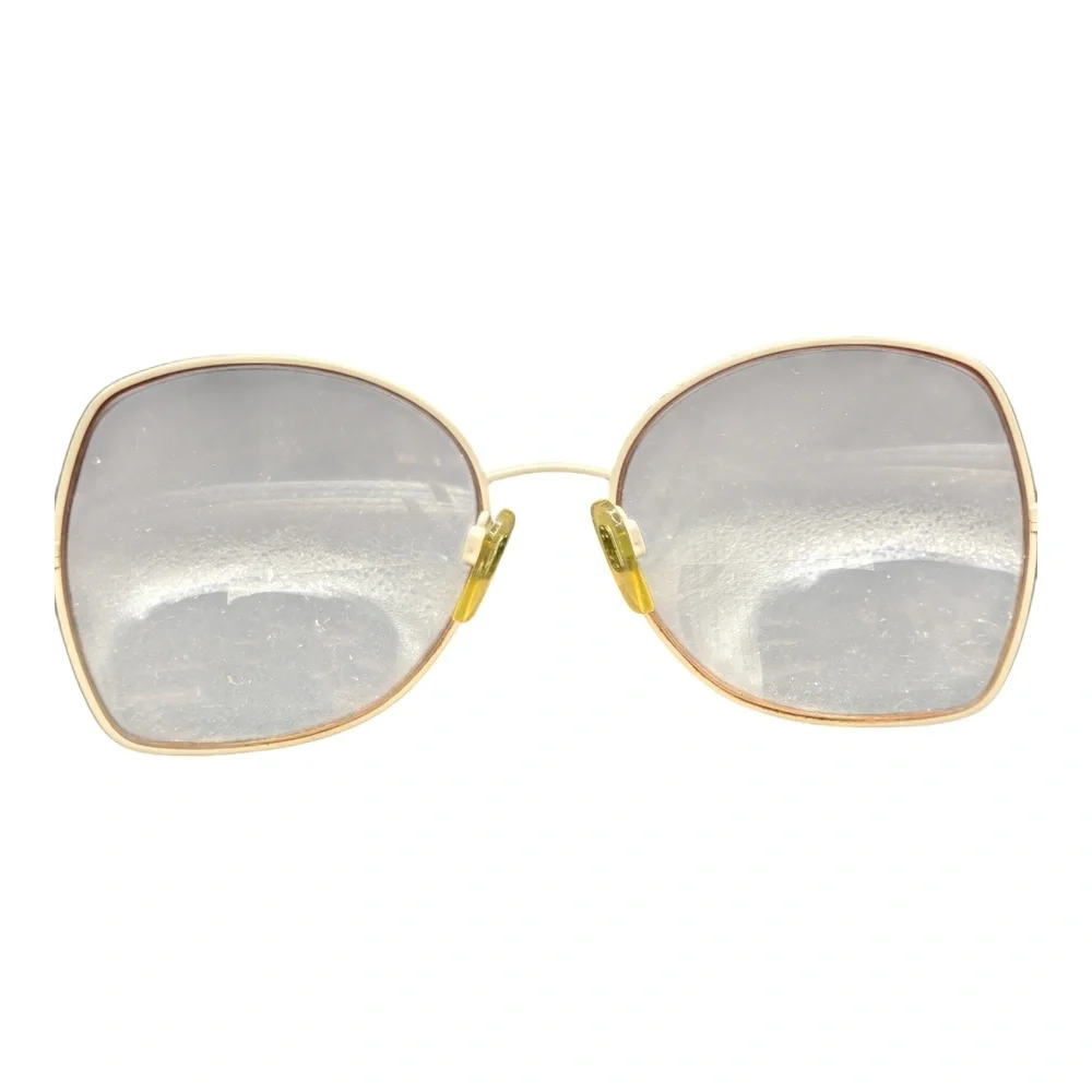 Bersel 2093 Brown‎ Beige Metal Oval Eyeglass Frames Size 56/17